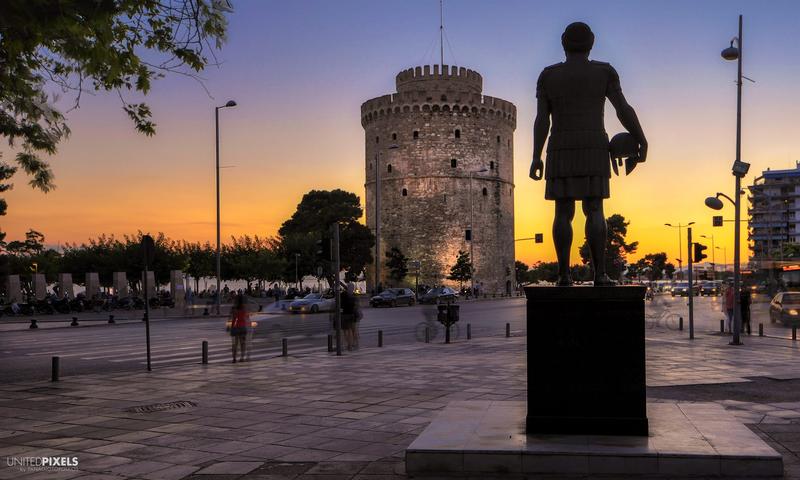 White Tower at blue hour, Thessaloniki — © Athanasios Panagiotopoulos